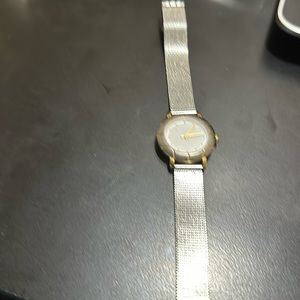 Ladies silver watch